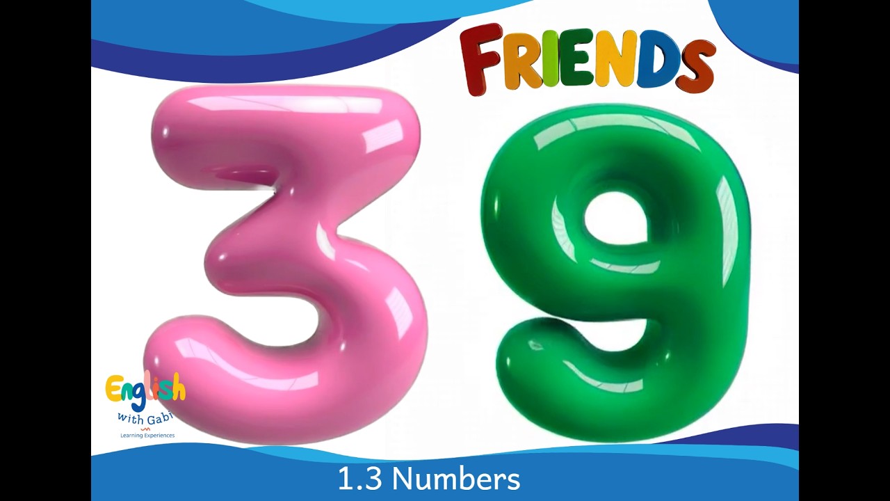 1.3 Numbers Vocabulary- Friends English Textbook Program- English with Gabi