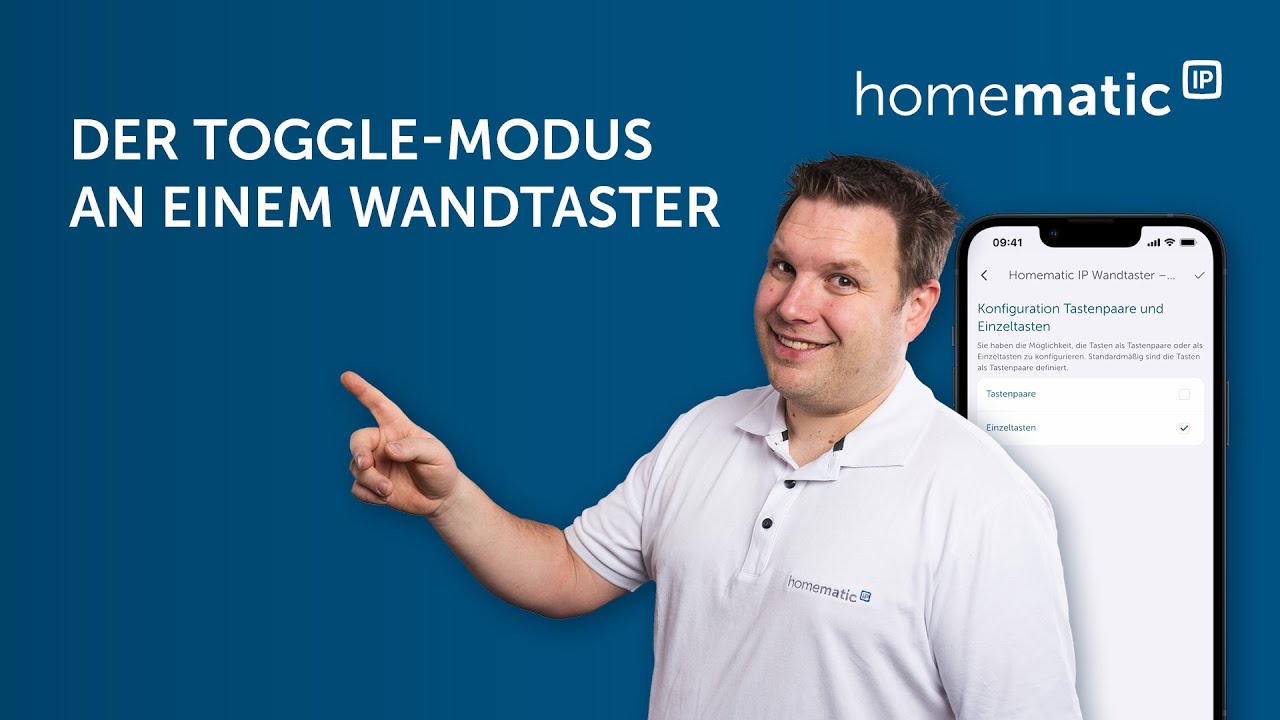 Homematic IP | Der Toggle-Modus an einem Wandtaster