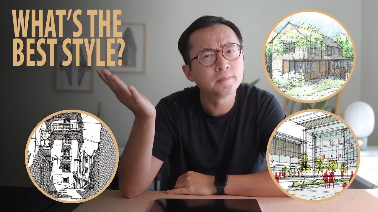 3 styles to sketch like an architect