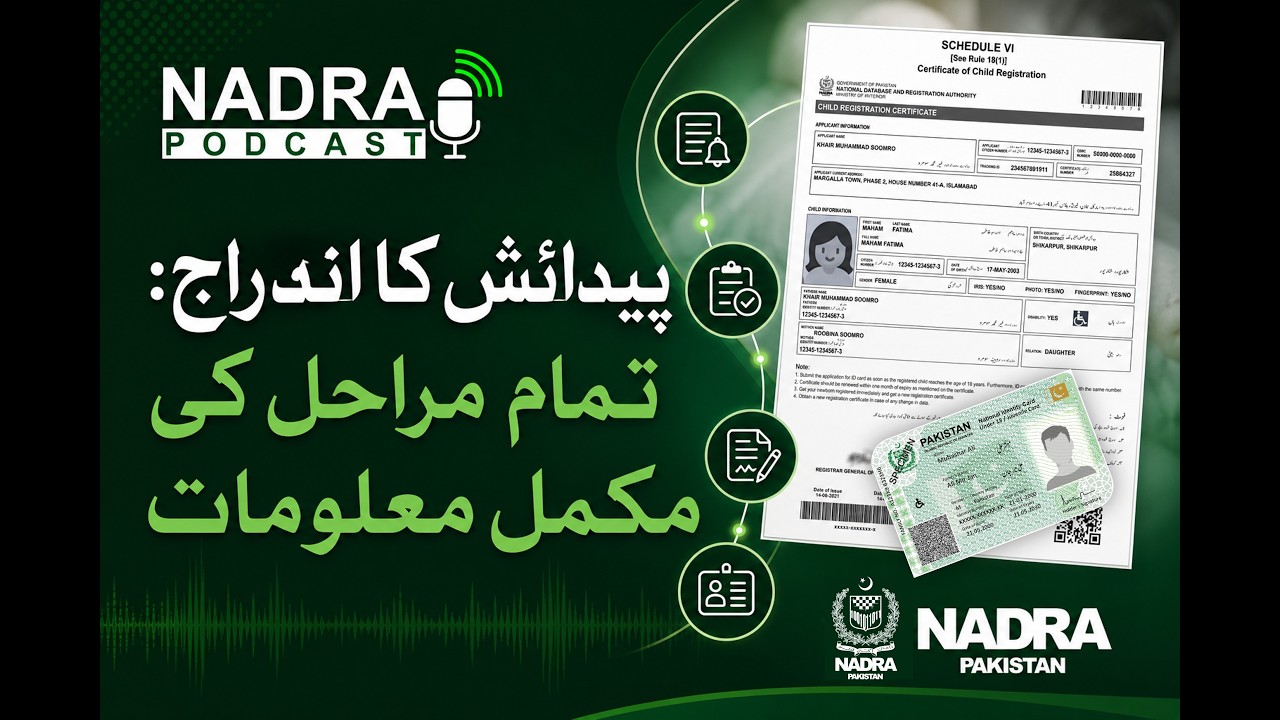 NADRA Podcast | Every Milestone of Birth Registration Explained
