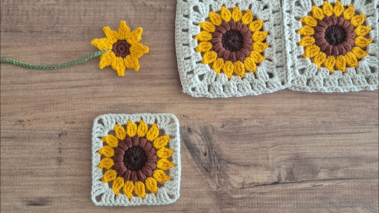 AYÇİÇEĞİ MOTİF anlatımı / SUNFLOWERS pattern 