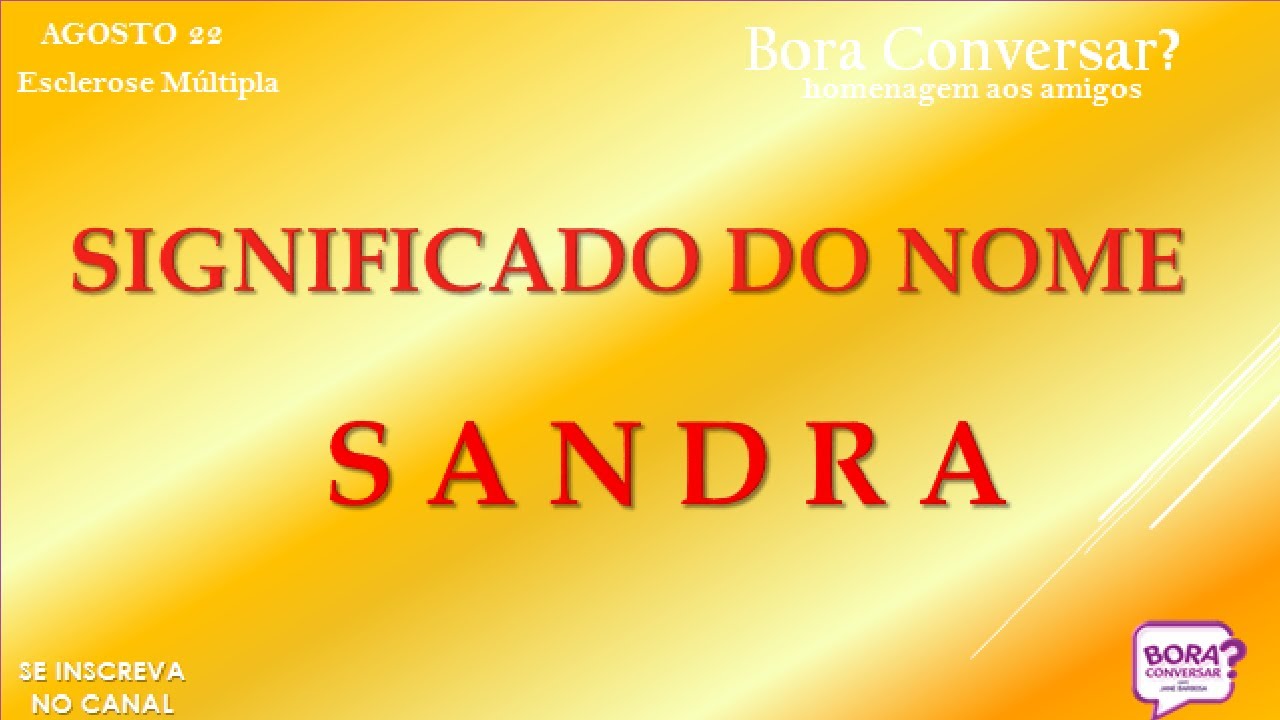SIGNIFICADO DO NOME SANDRA  @tudojuntoemisturadoaquicom597​
