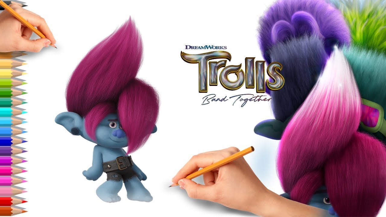 How to Draw Floyd | Trolls Band Together