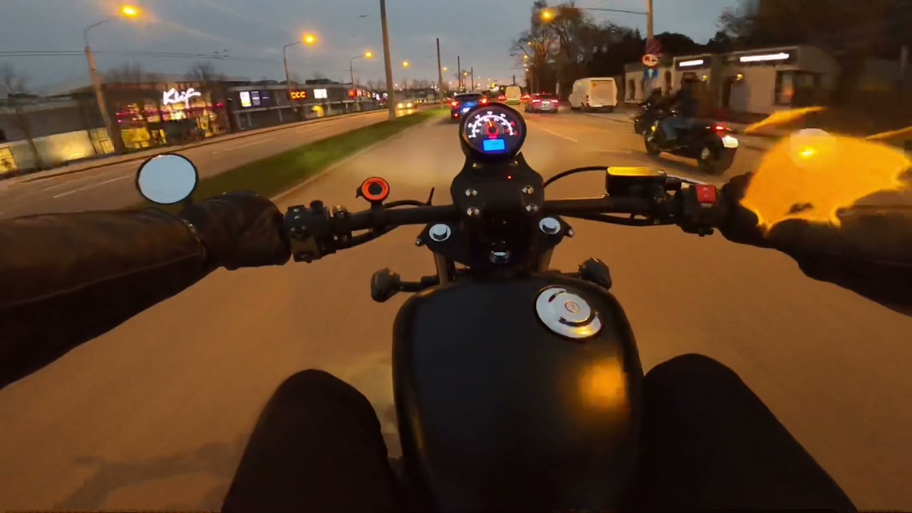 Junak m12 vintage i m15 z Sopotu do Gdyni - night cruising