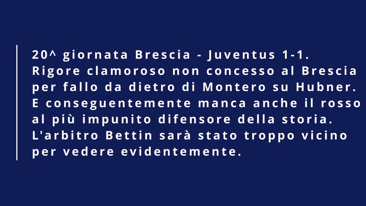 Favori juventus 97-98. La vergogna del calcio.