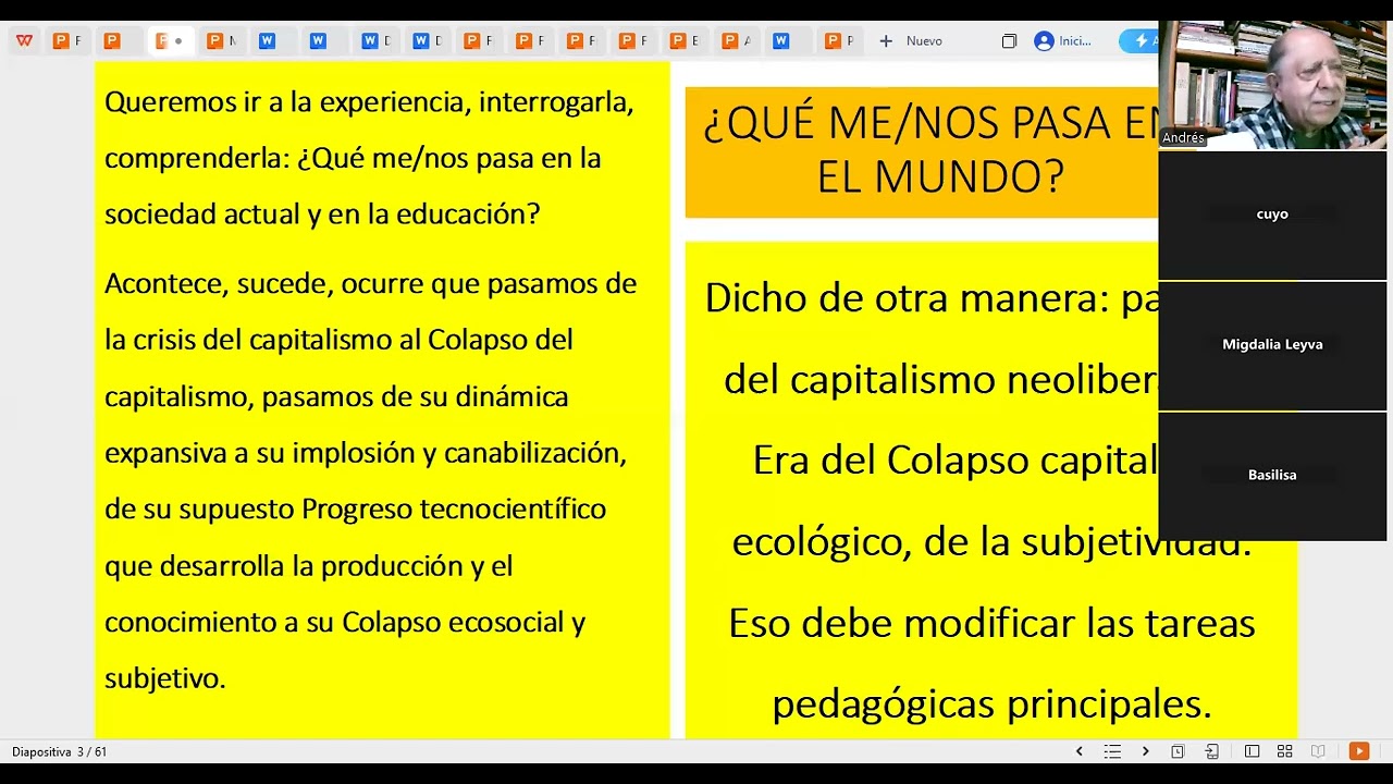 Pedagogía en Tiempos de Colapsos
