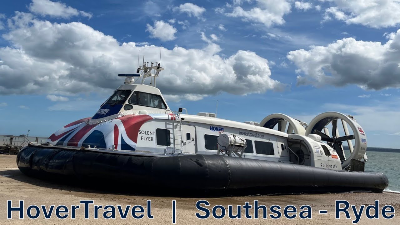 The ONLY scheduled hovercraft service! HoverTravel Southsea to Ryde - Review by Ezra and Daddy