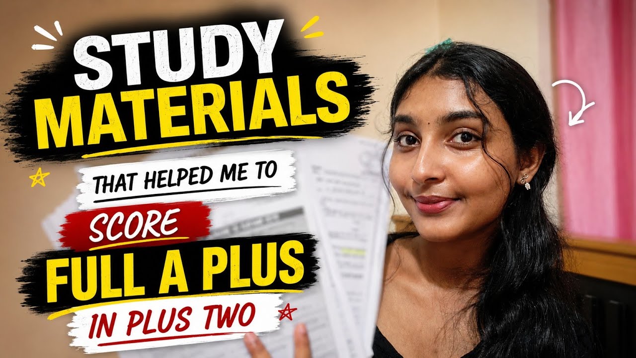 Study Materials That Helped Me Score Full A+ in Plus Two | Kerala Plus Two | Miss Lakshmi | Study...