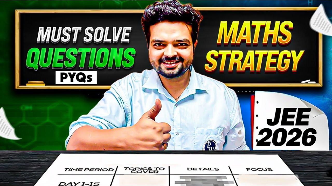 Crack 99 Percentile in JEE Maths: Top PYQ Topics & Guaranteed Scoring Questions for 2026
