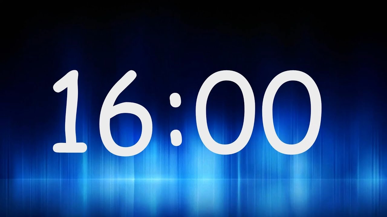 16:00 Minutes Timer / Countdown from 16min