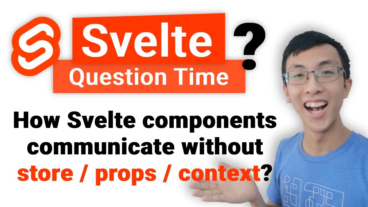 Svelte components communicate without store / props / context?