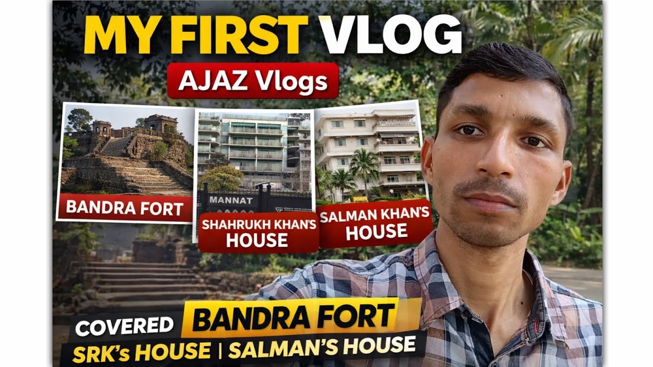 My First Vlog in Mumbai 😍 | Bandra Fort, Bandstand & Celebrity Homes