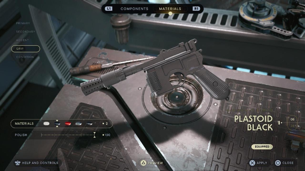 Cal Kestis Builds Han Solo's DL-44 Blaster (4k)