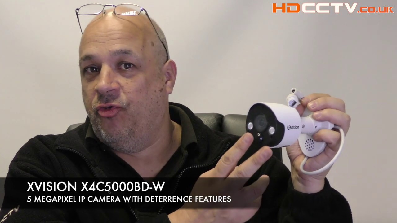 5 Megapixel IP Camera with Siren, LED lights & 2 Way Audio
