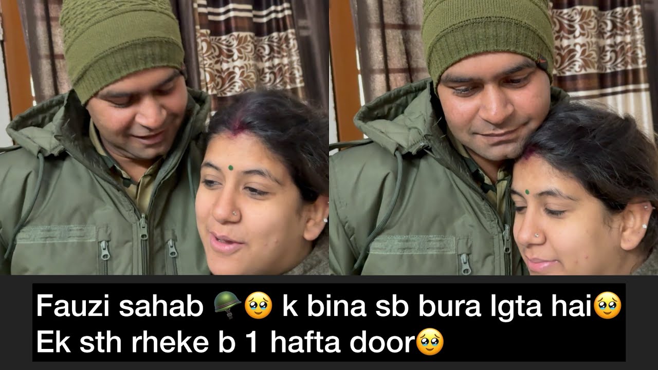 Fauzi 🪖 sahab 1 hafte bad mere pas aye🥹🥹 bht pareshan ho gai thi mai akele😞😞😞