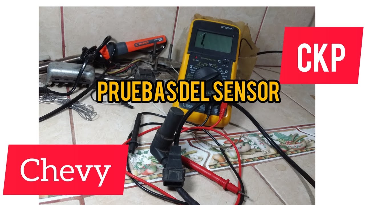 COMO CHECAR EL SENSOR DE SIGÜEÑAL (CKP)  DE CHEVY CON MULTIMETRO  PRUEBAS DE SEÑAL