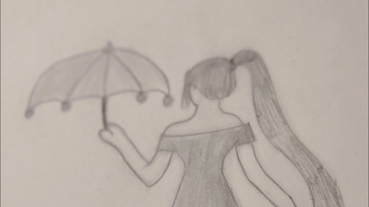 A girl with umbrella 