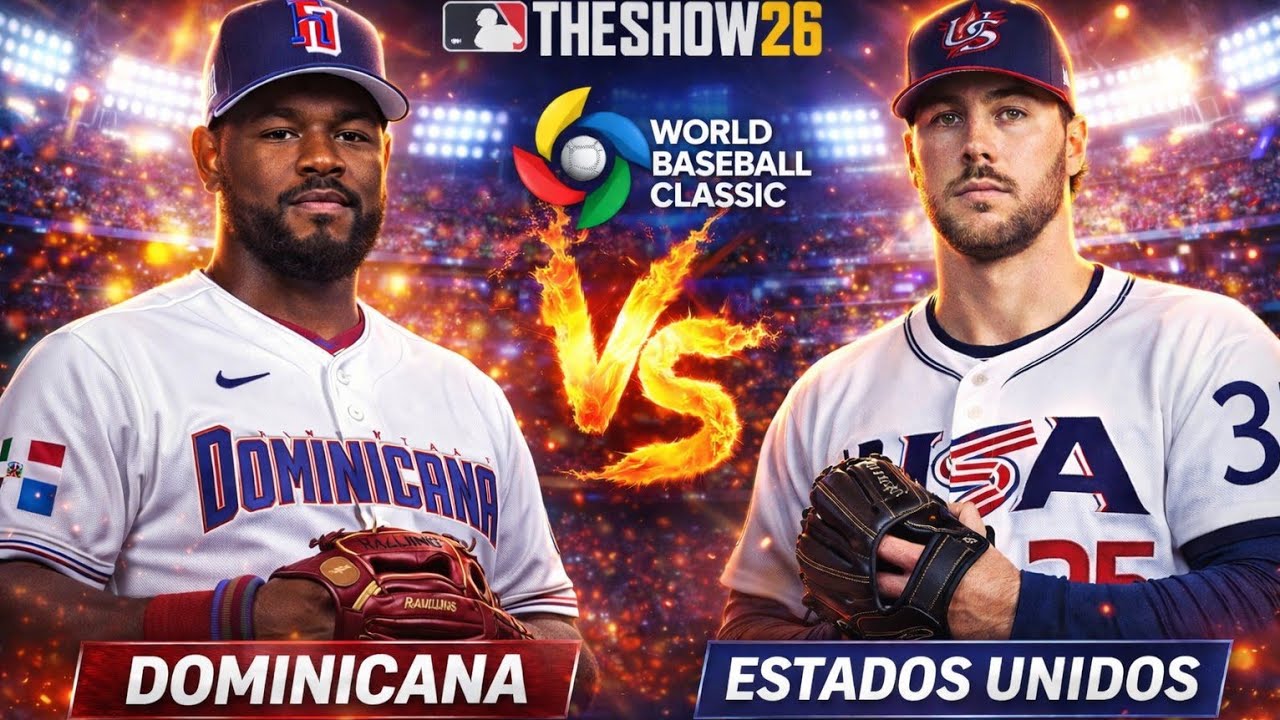 República Dominicana vs Estados Unidos WBC 2026 MLB The Show en vivo ahora