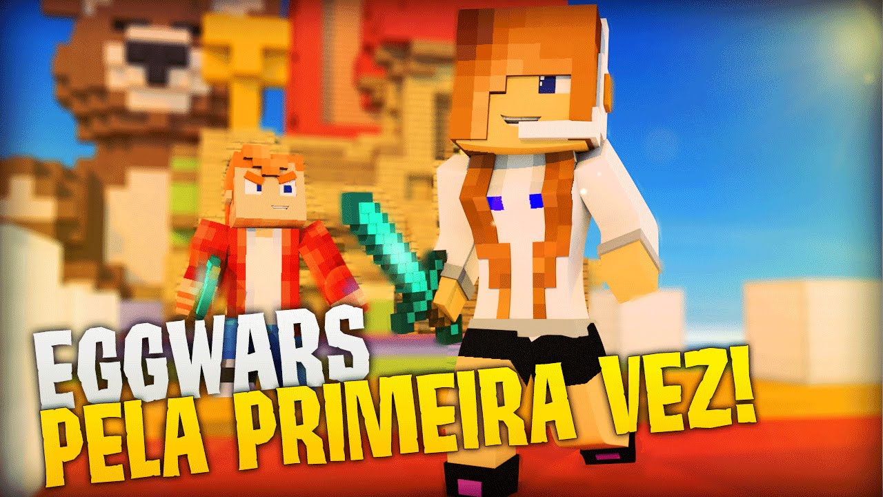 Minecraft: EGGWARS PELA PRIMEIRA VEZ!