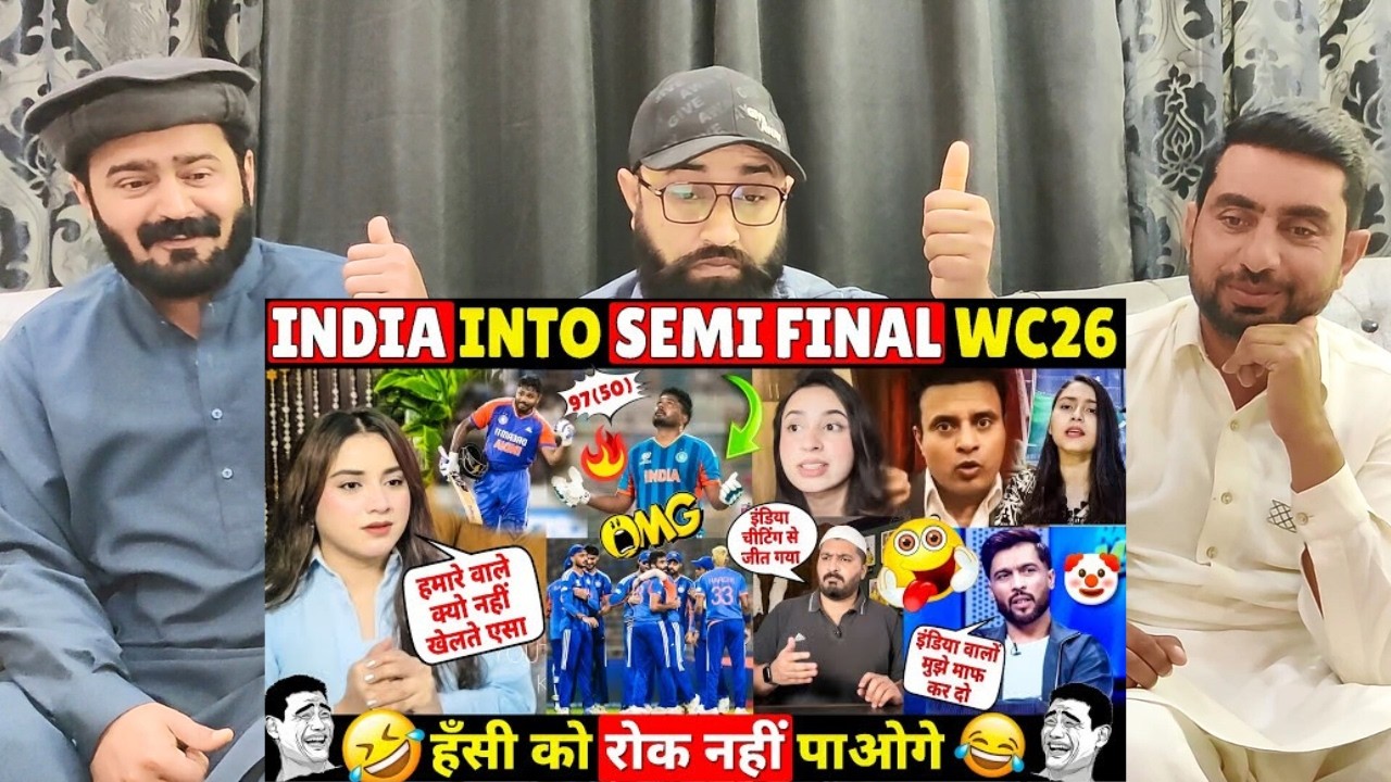 🔥 INDIA QUALIFIED FOR SEMI FINAL OF T20 WORLD CUP 2026 AFTER BEATING WEST Ind #pakistanireaction