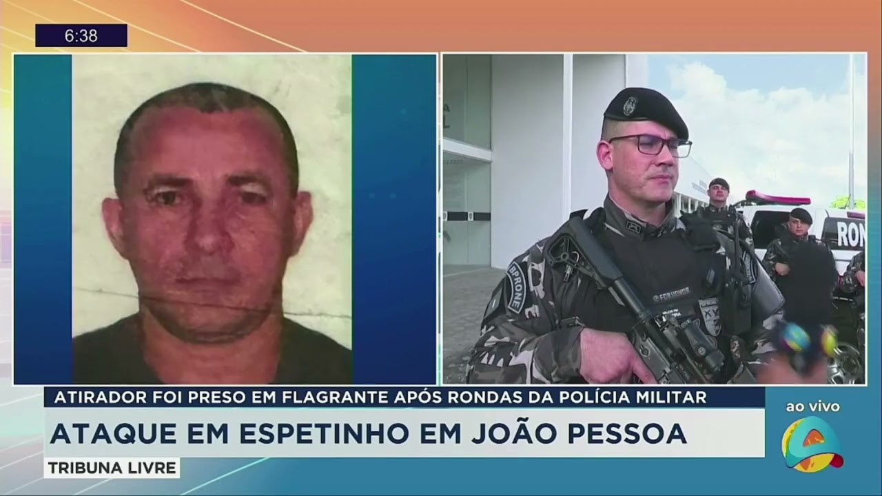 Tribuna Livre - Atirador é preso em flagrante após rondas da PM por ataque a espetinho em JP
