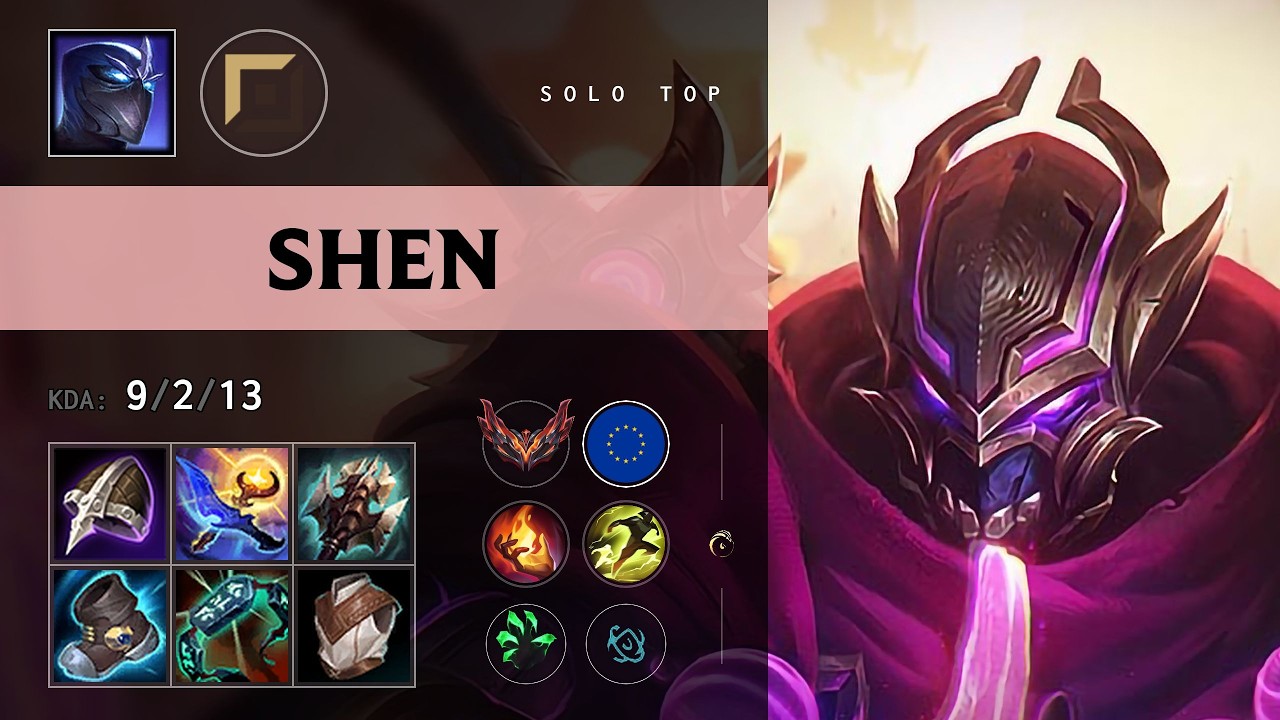 Shen Top vs Mordekaiser - EUW Grandmaster Patch 26.16