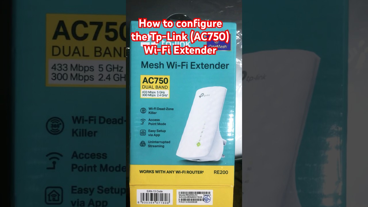 HOW TO CONNECT TP-LINK AC750 WIFI RANGE EXTENDER