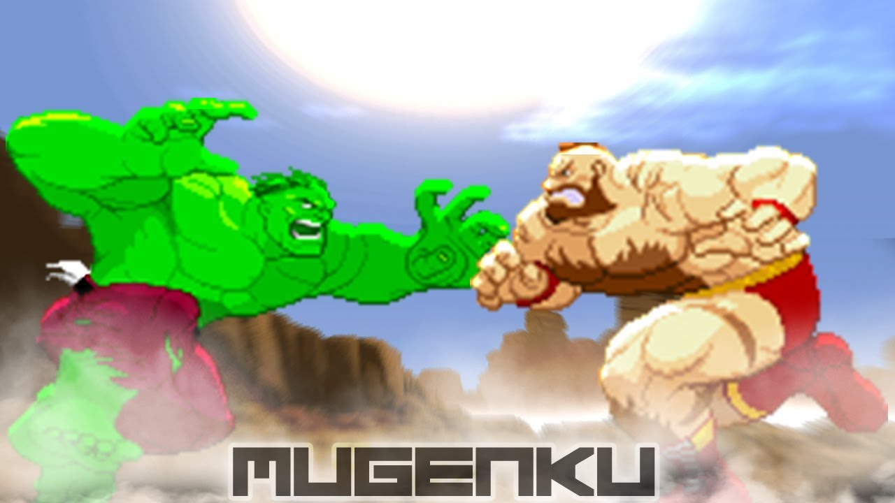 Hulk vs Zangief. Marvel vs Capcom vs SNK ft Street Fighter MUGEN Multiverse