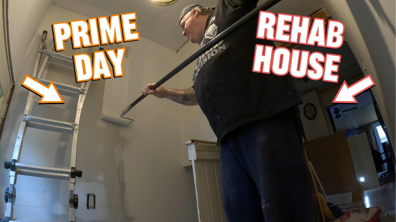 Prime Day on The Rehab House, Lets Paint some walls. Ep 13