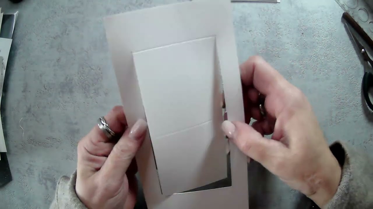 Ziehkarte # Klappkarte # Papier vom Action