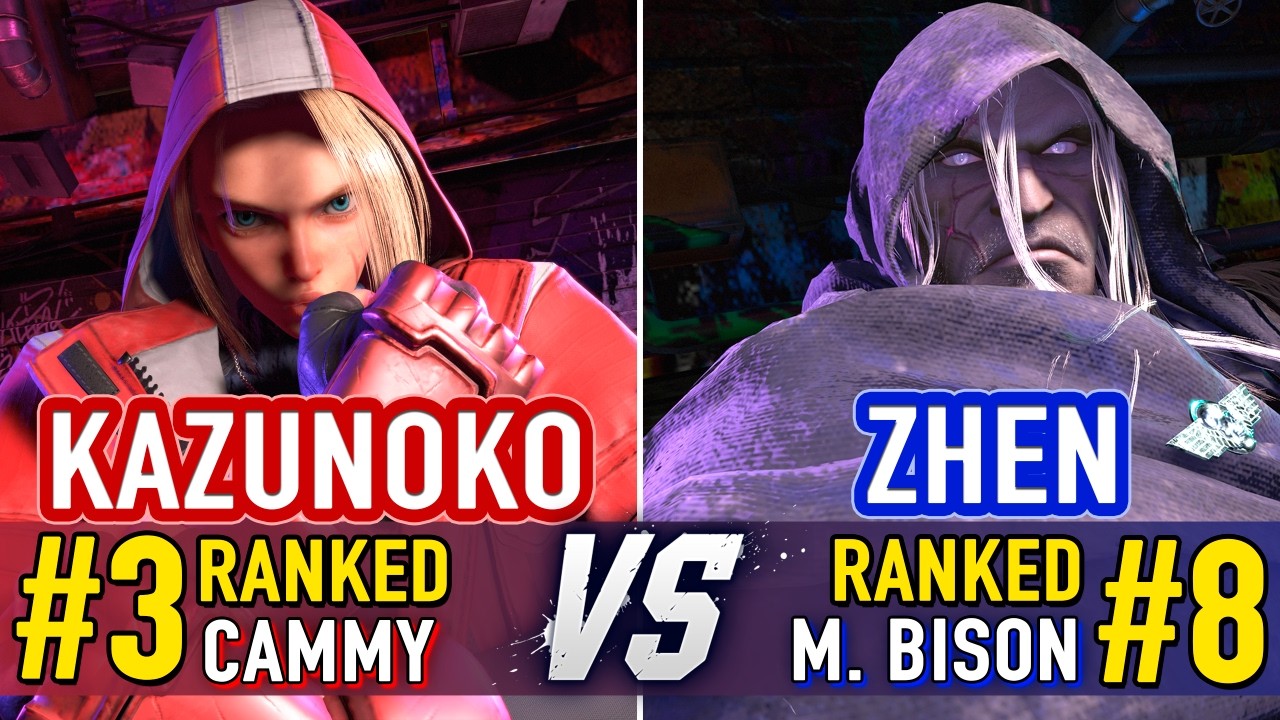 SF6 🤜 KAZUNOKO (#3 Ranked Cammy) vs ZHEN (#8 Ranked M.Bison) 🤛 SF6 High Level Gameplay