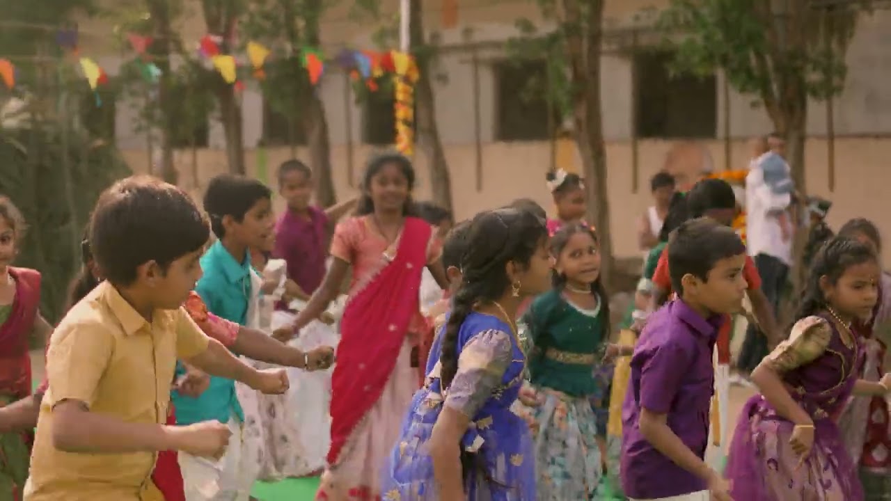 Sankranthi sambaralu in Bhanu english medium school dakamarri 