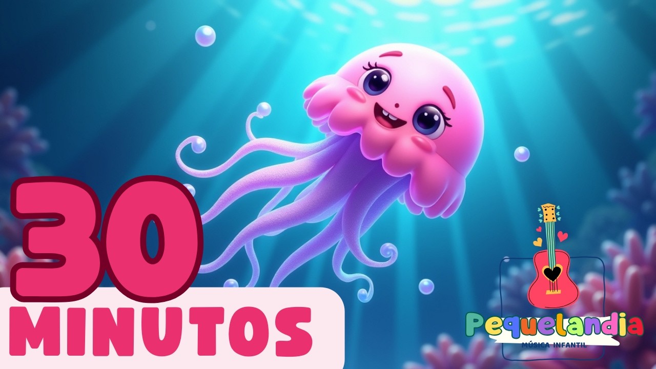 Medusita Luz Luz 🪼✨ | música infantil para relajarse y jugar
