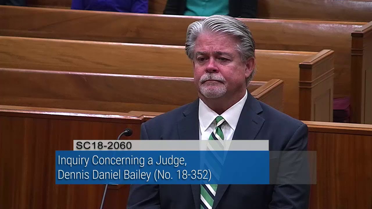 18-2060 Inquiry Concerning a Judge No. 18-352 Re: Dennis Daniel Bailey