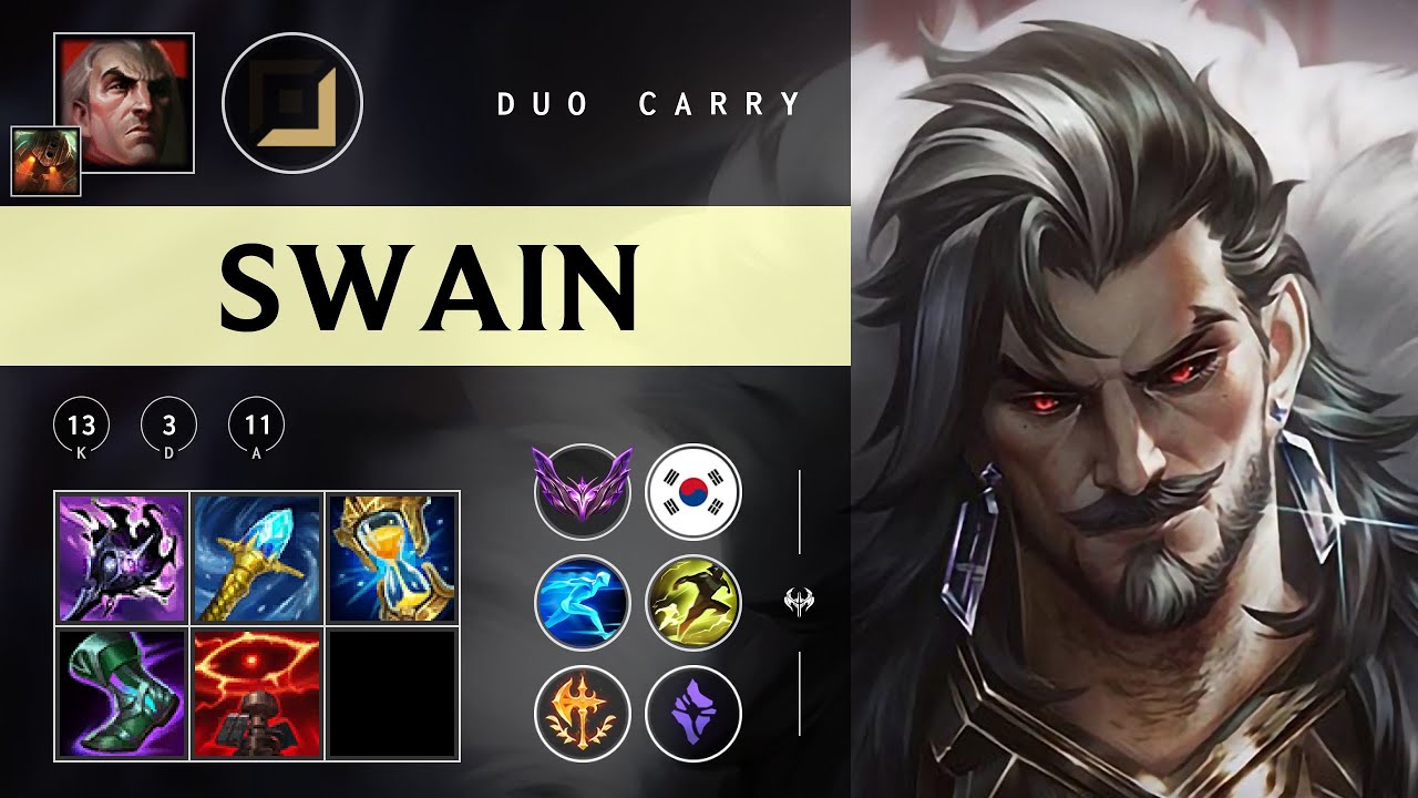 Swain Carry vs Aphelios - KR Master Patch 25.23