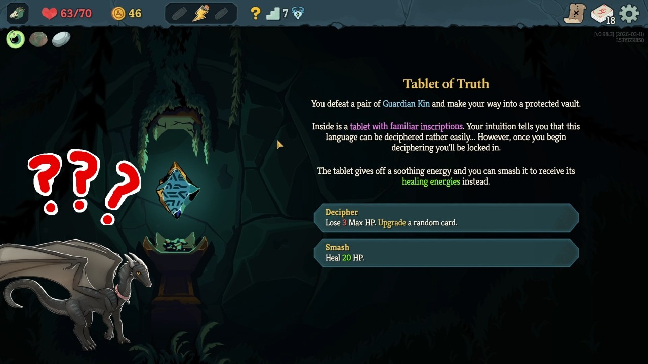What happens when you max out the Tablet of Truth in Slay the Spire 2?