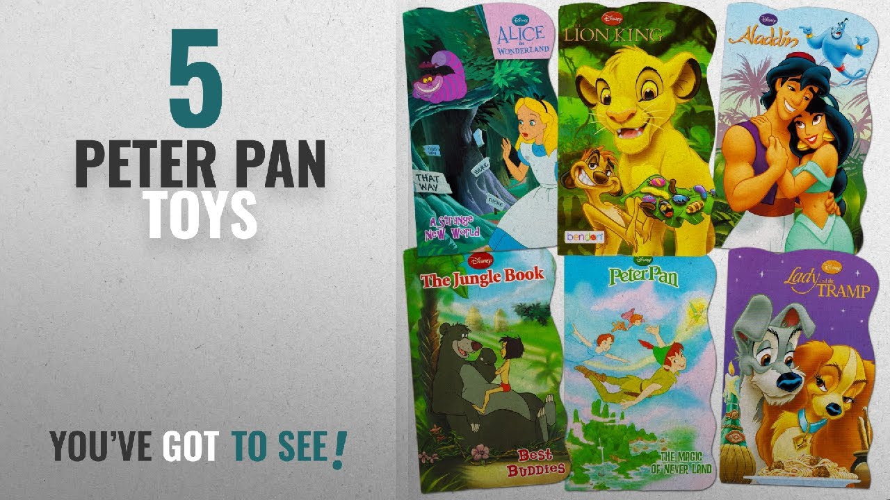 Top 10 Peter Pan Toys [2018]: Disney Baby Toddler Beginnings Board Books Super Set (Set of 6 Toddler