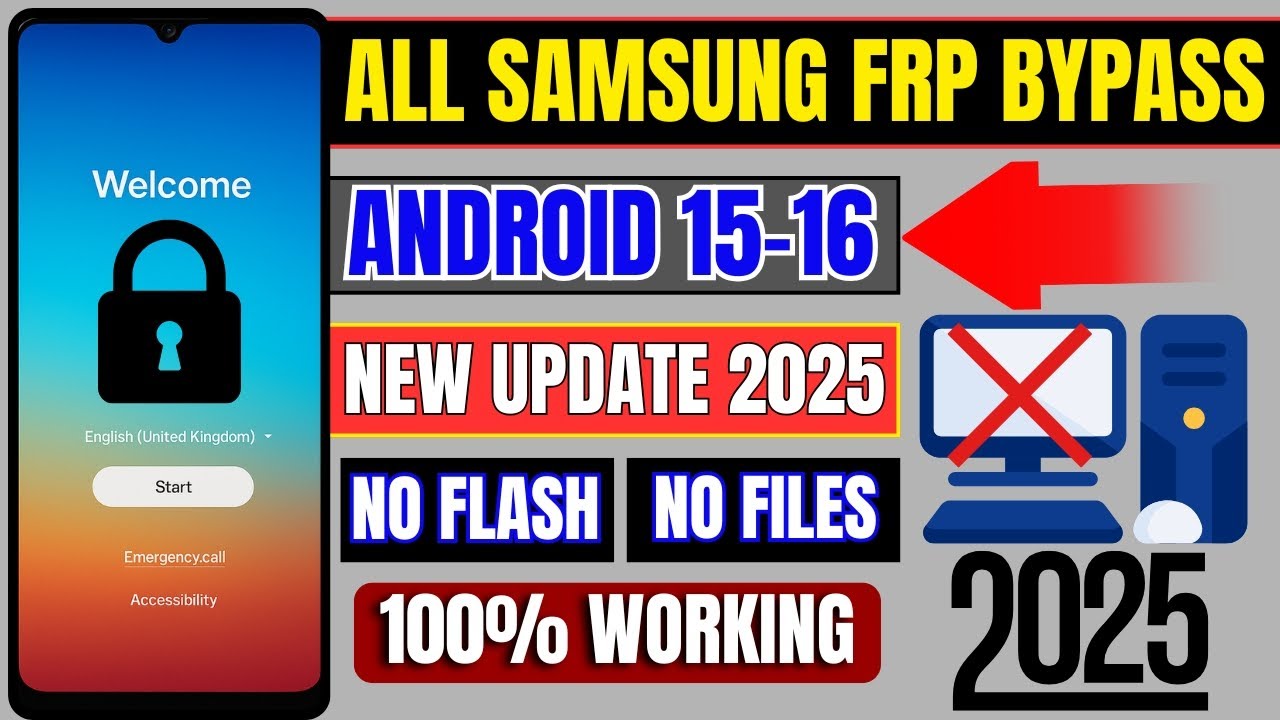🔓 Samsung FRP Bypass 2025 | Android 15/16 | 100% Working New Method | No PC Needed