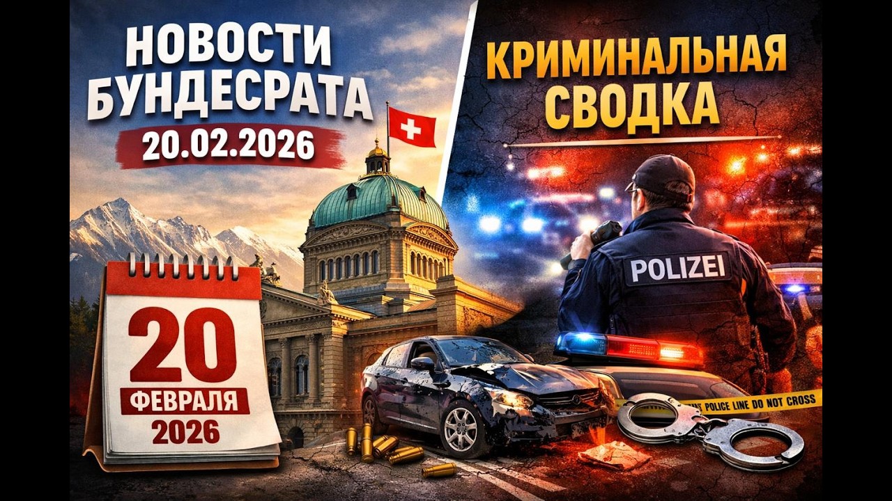 Новости Бундесрата, Швейцария &mdash; 20 февраля 2026 года. Криминальная хроника#новости #news