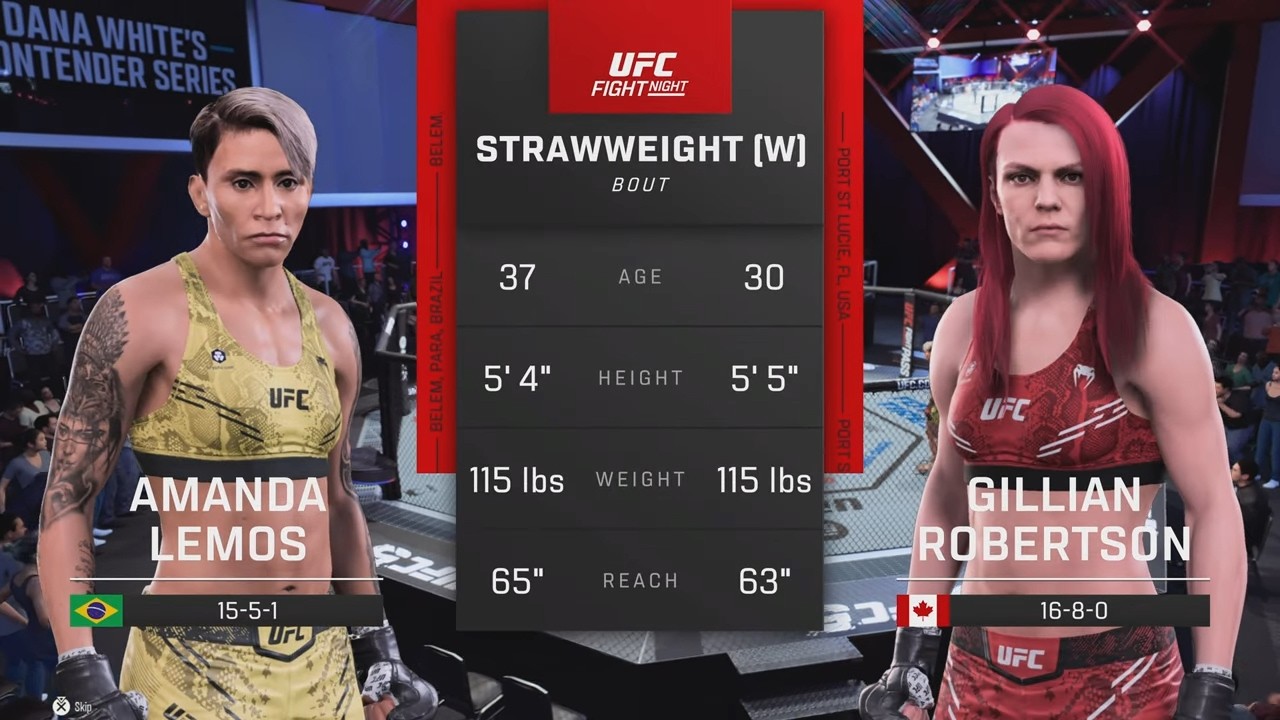 UFC Vegas 114 Amanda Lemos 🇧🇷 vs Gillian Robertson 🇨🇦 Strawweight Fight Simulation 👊🎮 Las Vegas, NV