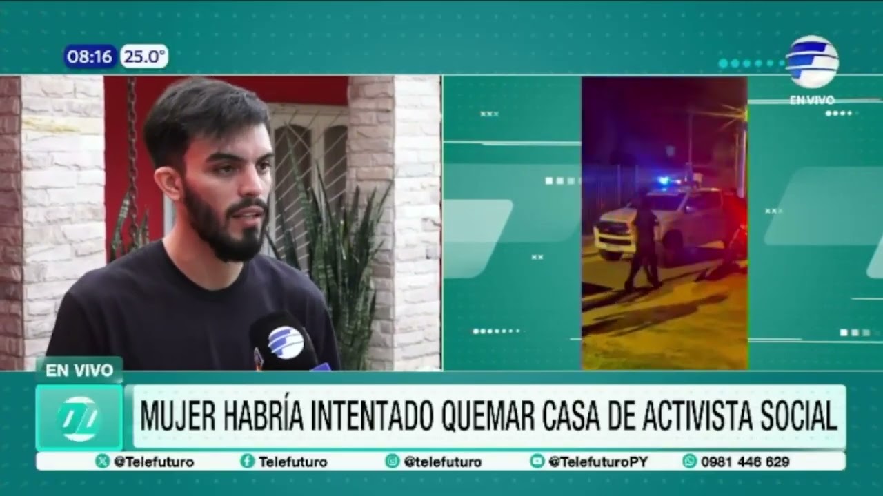 Mujer habría intentado quemar casa de activista