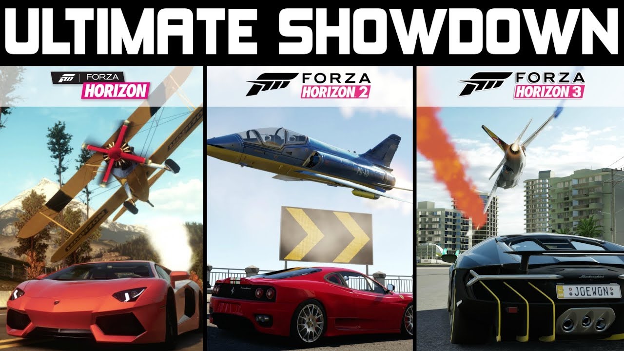 ULTIMATE AEROPLANE SHOWDOWN - Forza Horizon 3 vs Forza Horizon 2 vs Forza Horizon