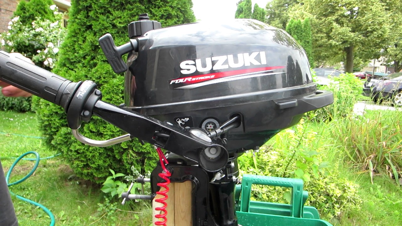 SUZUKI 2.5 HP Boat Outboard Motor First Run