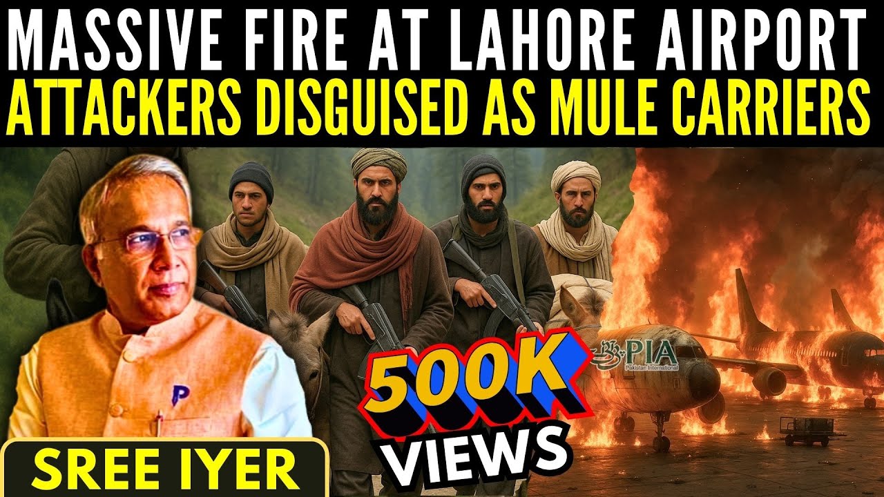 Massive Fire at Lahore Airport - all flights cancelled. Pahalgam Attackers as Mules Carriers?