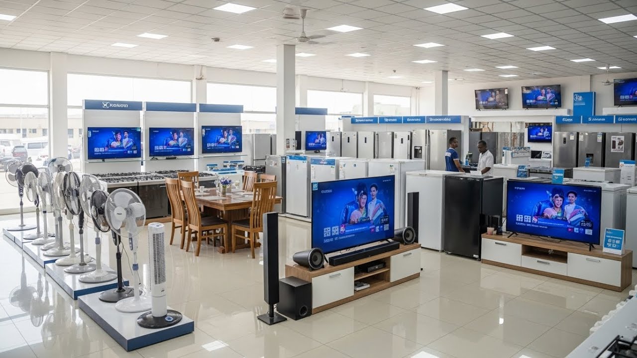 Price Of Electronics In Benin City Such As Fans,  Dinning Set, Home Theatre, Fridge, Freezers, TV.