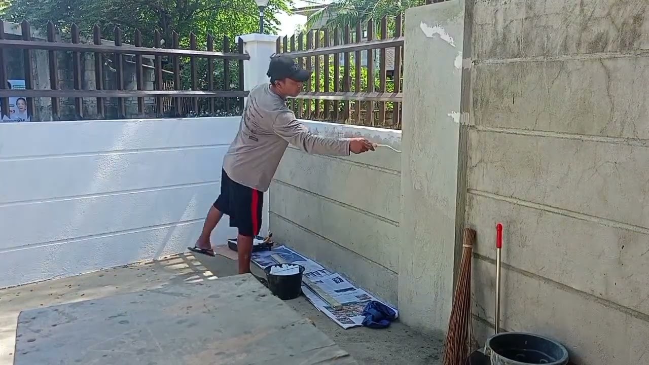 paano mag primer sa bakod gamit ang DAVIES PONDO ang pintura na makatawan