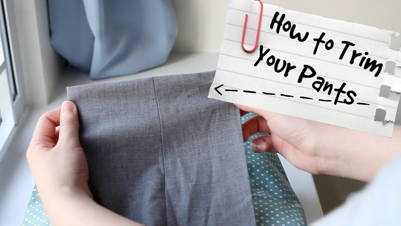 How to Trim Your Pants by Hand (Invisible Hem!)