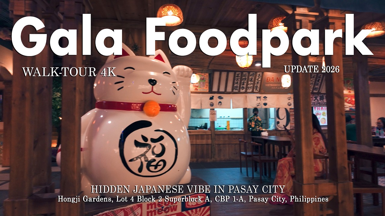 HIDDEN Japanese Vibe in PASAY CITY | Gala Food Park Tour [4k]