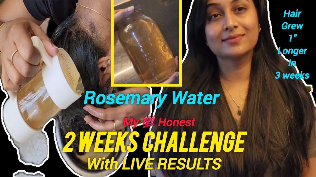 ROSEMARY WATER 2 Weeks Challenge For Hair Growth and Got 1