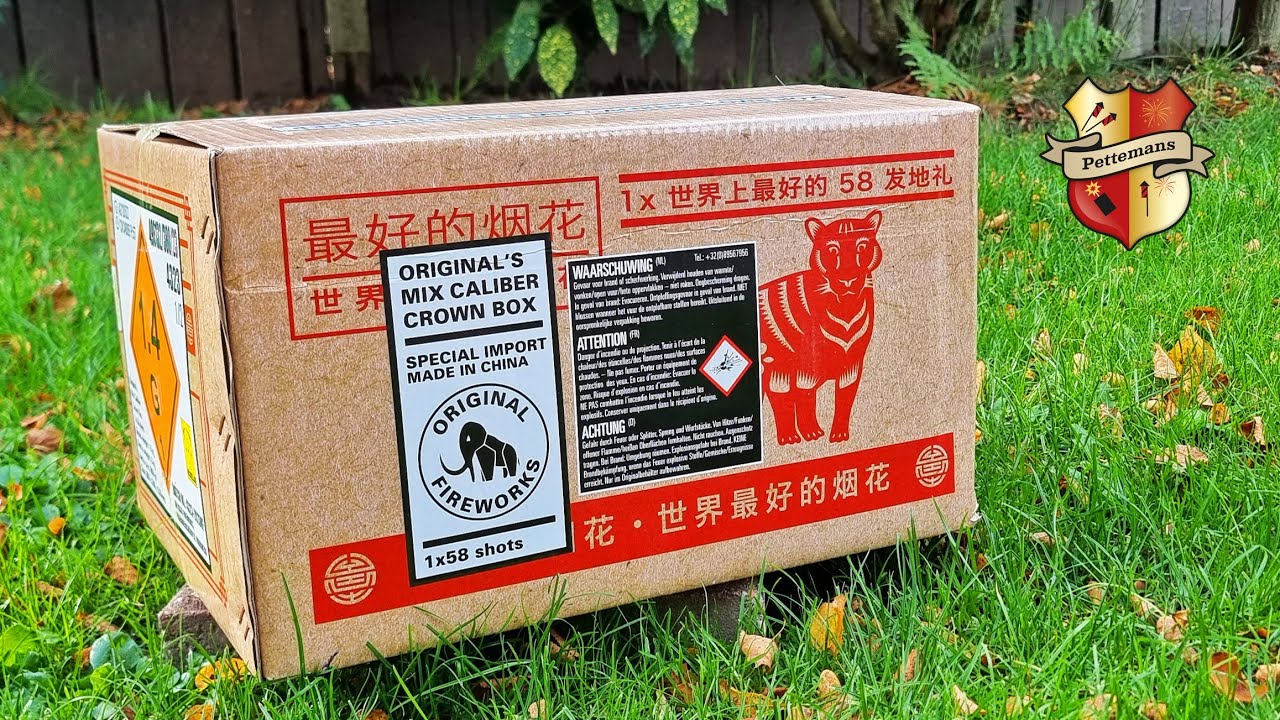 Mix Caliber Crown Box - Original Fireworks 58sh compound Vuurwerk